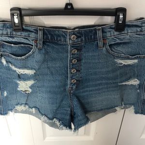 Abercrombie and Fitch mom shorts button fly